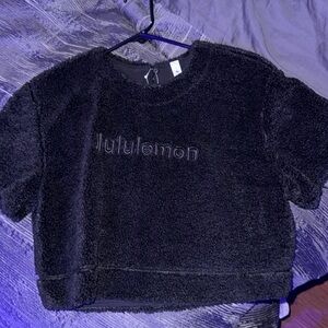 Textured Fleece Embroidered Logo Tee